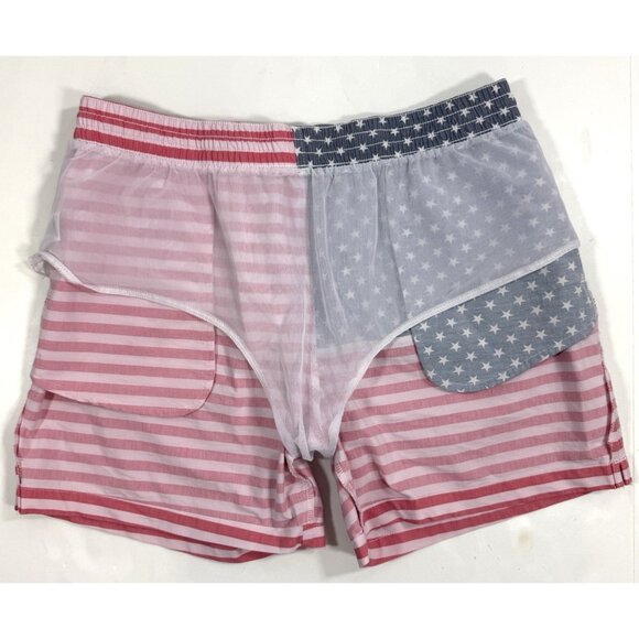 Chubbies Mens Swim Trunks The Mericas Size XL Classic 5.5" USA Flag Mesh Lined - Picture 5 of 14